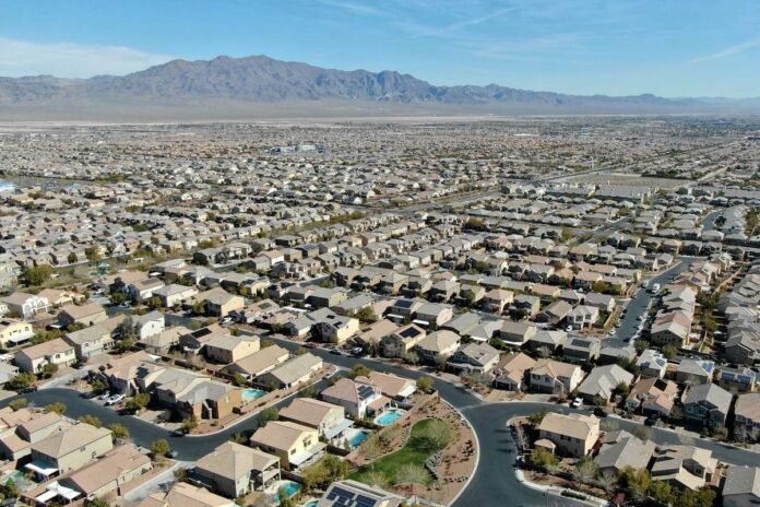 Las Vegas home prices most overvalued in US, report says